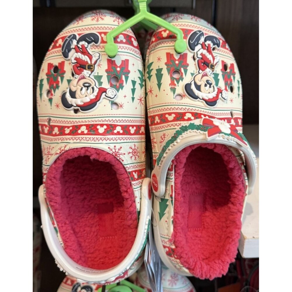 NEW 2025 Disney Parks‎ Christmas Crocs PICK SIZE Santa Holidays Mickey Clogs